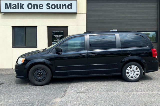 2016 Dodge Caravan with showroom-quality window tint